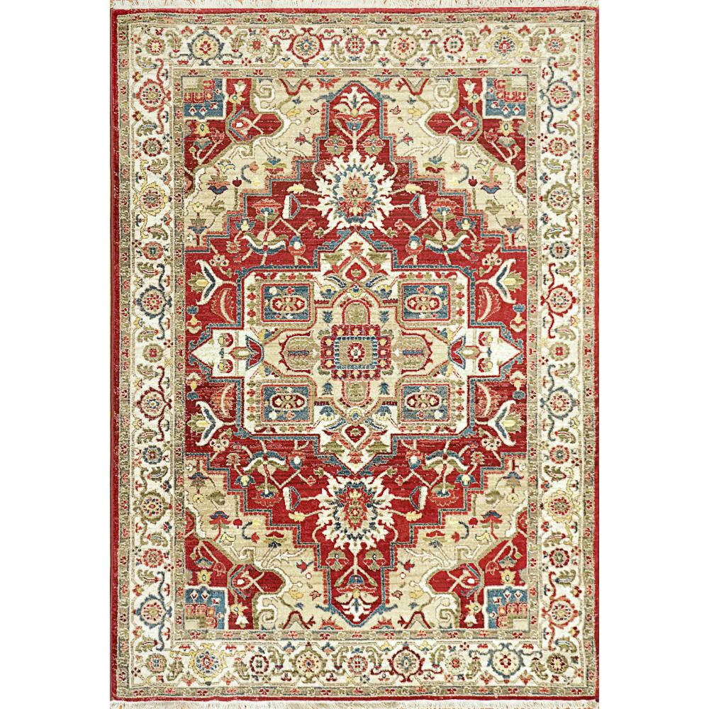 Dynamic Rugs 6882-130 Juno 2.2 Ft. X 7.5 Ft. Finished Runner Rug in Ivory/Red